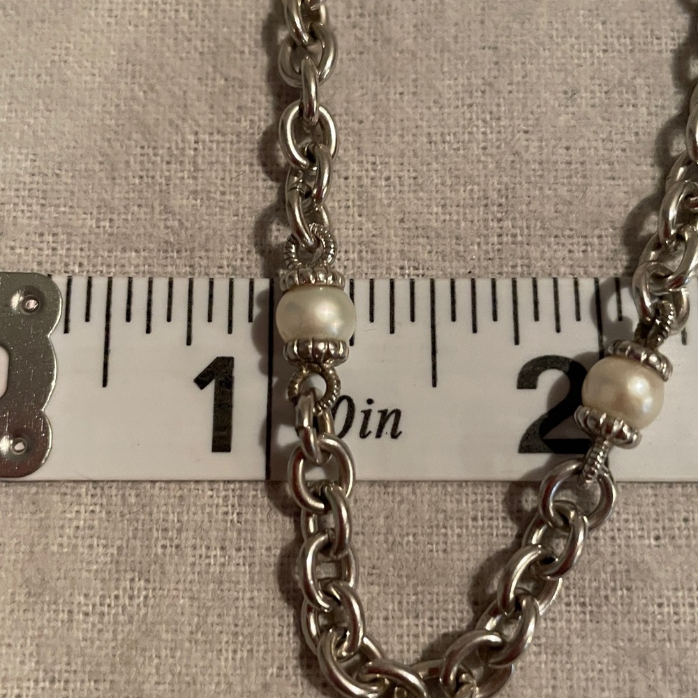 Judith Ripka Sterling Silver Pearl Necklace - Picture 5 of 6